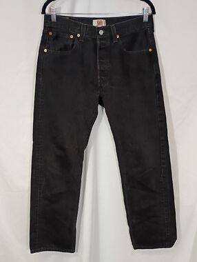 Vintage 501 Levi's 2010 Black Straight Leg Men's Jeans Size 32 Denim
